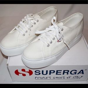 SUPERGA WHITE PLATFORM